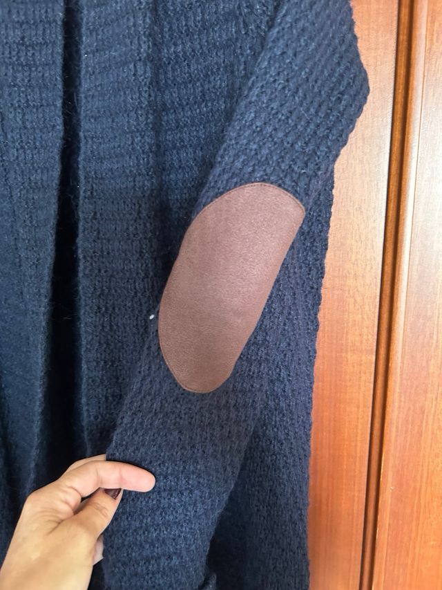 Cardigan 3/4 color azul