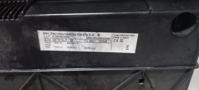 Placa inducción Balay 3ET815LP/08