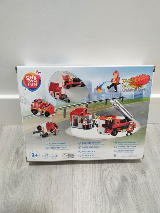 Juego niño +3 años. Camión de Pompier. One two fun