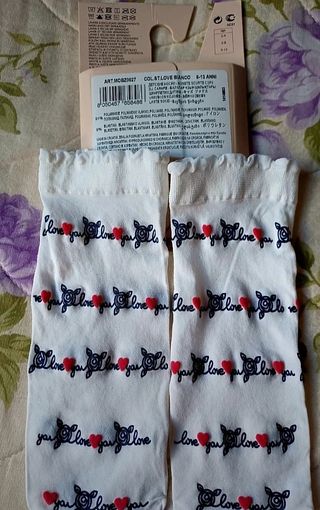 Set collant glitter e calzini