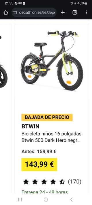 Bicicleta niño