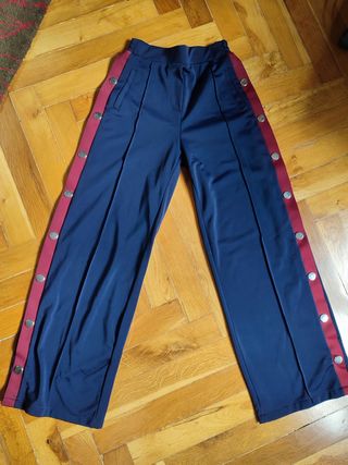 Flow 2000 pantalón ancho deportivo botones chándal
