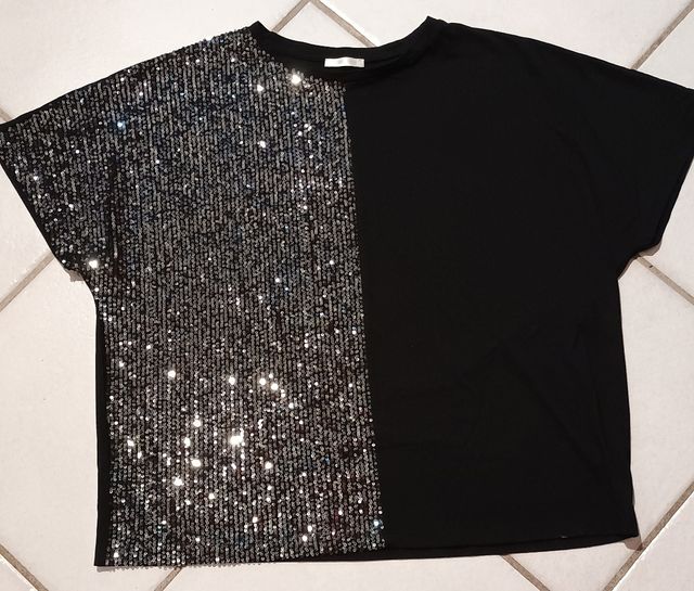 Maglia donna nera paillettes Yamamay M/L