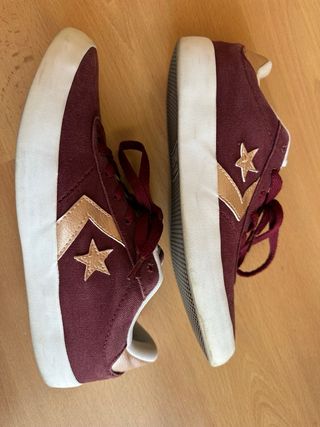 Zaptillas converse granate t39