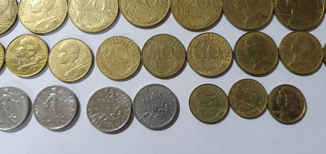 24 MOEDAS FRANCESAS