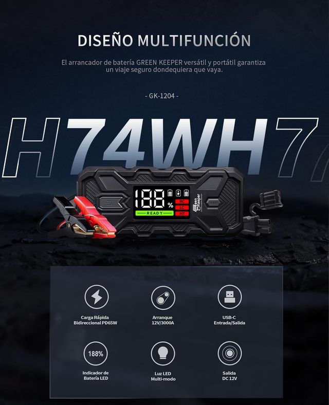 Bateria + arrancador coche 🚗