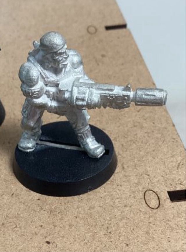 rifle fusion Catachan 40K Guardia Imperial GW