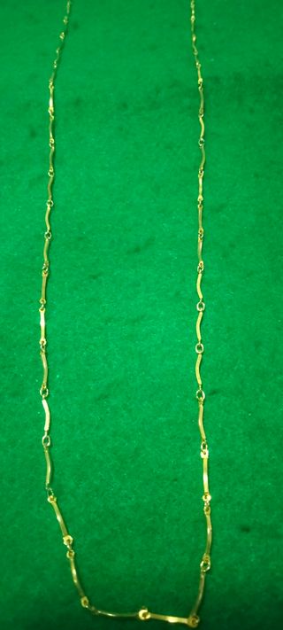 Cadena colgante chapada