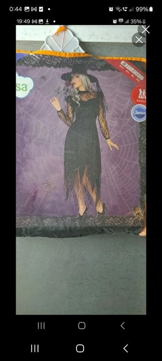 Halloween viuda negra mujer