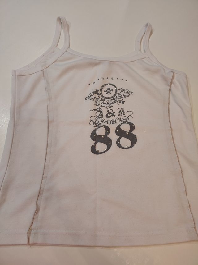 Top canotta bianco donna