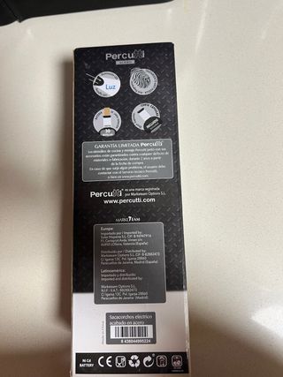 Sacacorchos Eléctrico de Acero marca Percutti