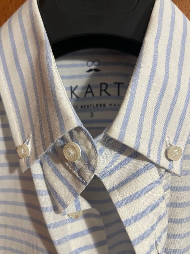 Camisa blanca rayas horizontales Makarthy talla S