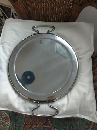 Vintage stupendo vassoio rotondo