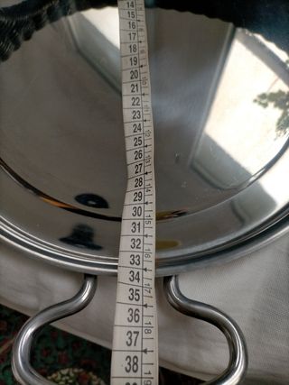 Vintage stupendo vassoio rotondo