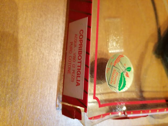 Set 2 copri bottiglia natalizi