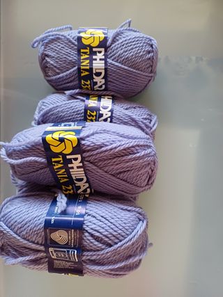 10 gomitoli di pura lana Phildar