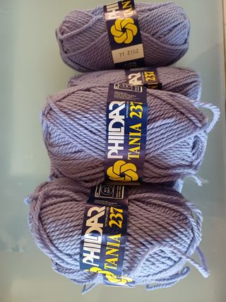 10 gomitoli di pura lana Phildar