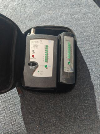 Tester de cables con pilas de ethernet