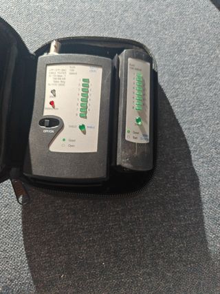 Tester de cables con pilas de ethernet