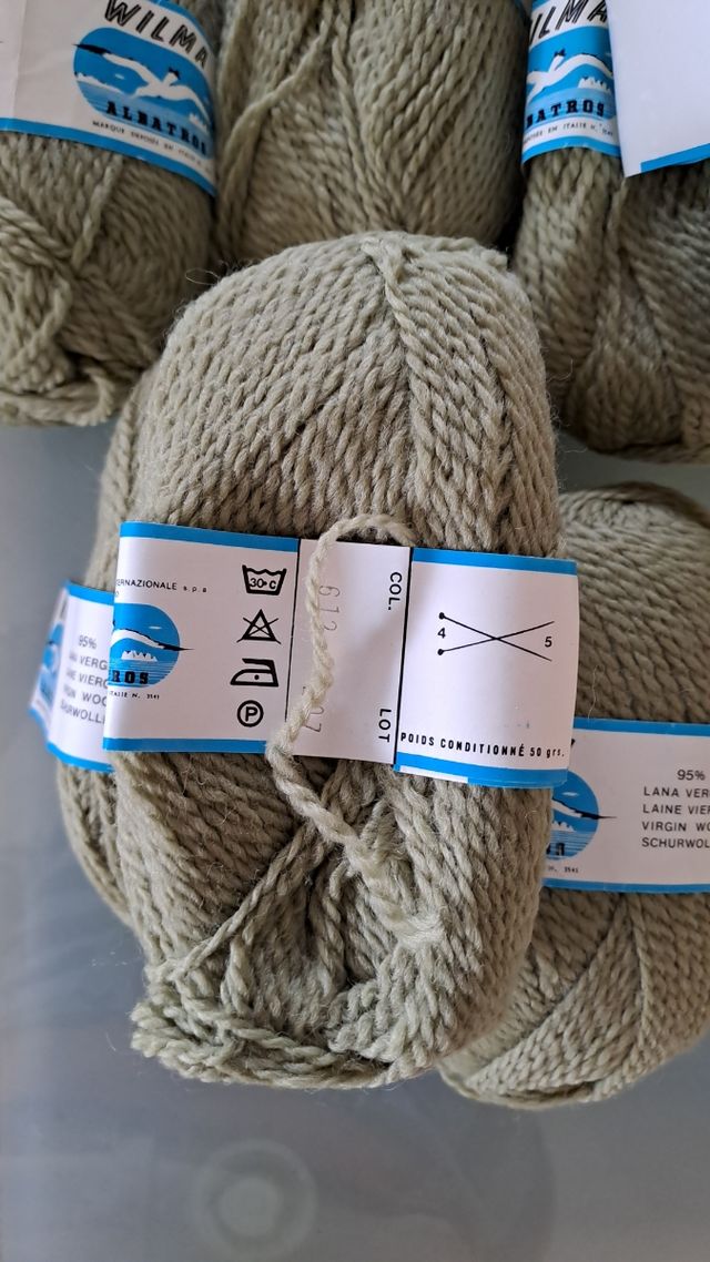 10 gomitoli di lana made in Italy Wilmahildar