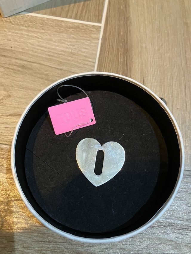 Ciondolo in argento a forma di cuore Tous