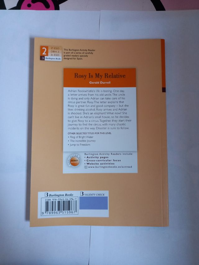 Libro ROSY IS MY RELATIVE de Gerald Durrell.