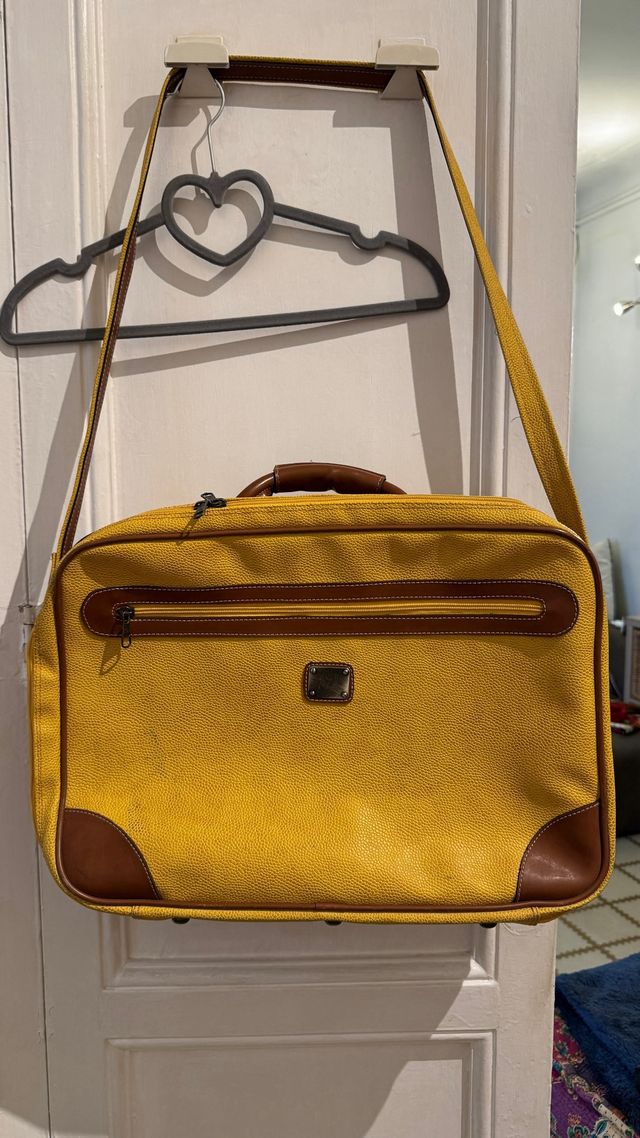 Mala de Cabine Vintage Amarela