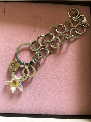 bracciale acciaio con ciondolo stella Luca Barra