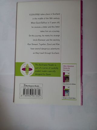 Libro en inglés KIDNAPPED de Robert Louis.
