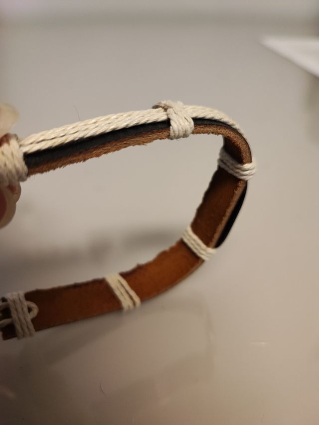 Bracciale portafortuna in cuoio