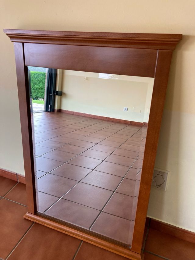 Espejo madera de cerezo