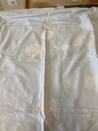 copripiumino culla cotone azzurro