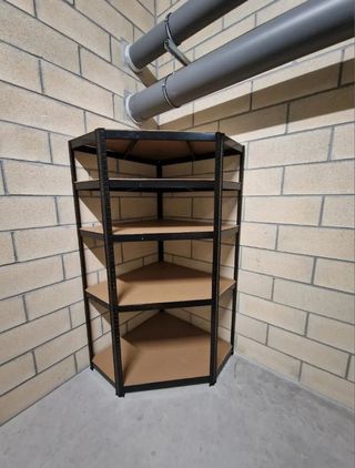 Conjunto 3 estanterias metálicas negras NUEVAS