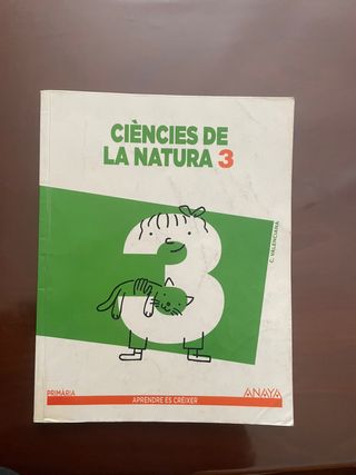 Ciències de la natura 3 primaria (editorial ANAYA)