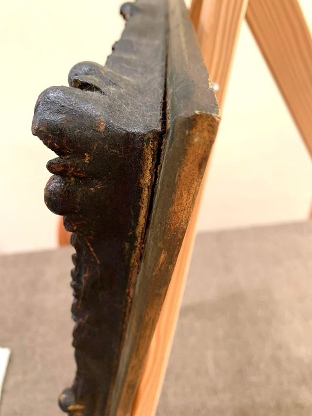 Antiguo cuadro floral en estilo romántico