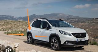 Moldura aleta trasera Peugeot 2008