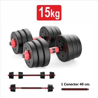 Juego de Mancuernas Ajustables 2en1 15kg