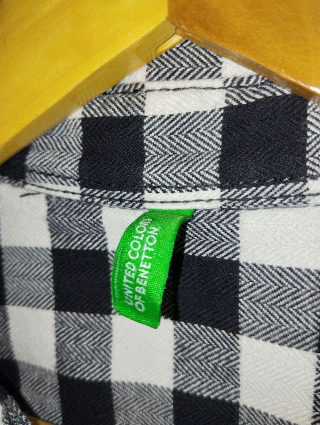 Camisa de cuadros , Benetton