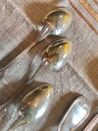 Lote cubiertos plata Christofle