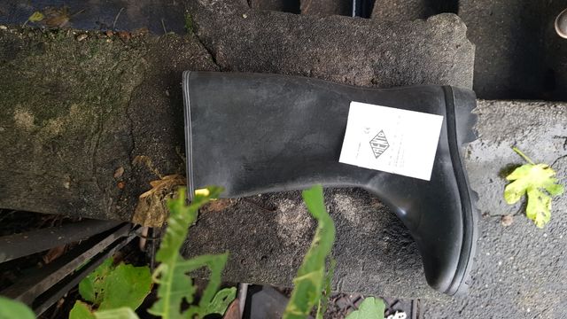 Stivale gomma nero n°35