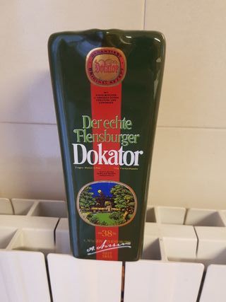 Caraffa Pubblicitaria Dokator amaro d'erbe Vintage