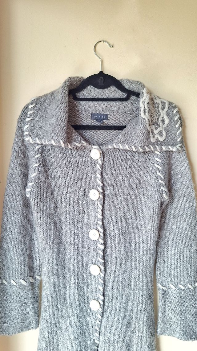 Maglione lungo stile etnico