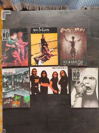 Postales  bandas de rock, metal, grunge