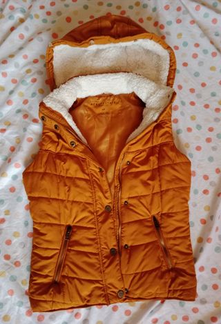 🧡💛 Chaleco acolchado con capucha 💛🧡