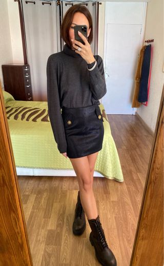 Jersey cuello alto gris antracita ECI talla M