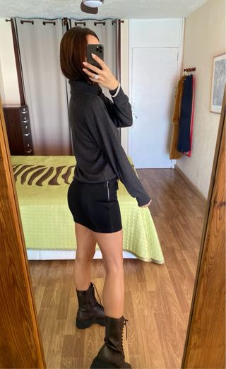 Jersey cuello alto gris antracita ECI talla M