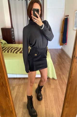 Jersey cuello alto gris antracita ECI talla M