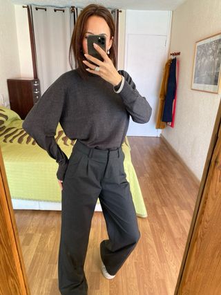 Jersey cuello alto gris antracita ECI talla M