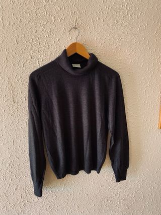Jersey cuello alto gris antracita ECI talla M