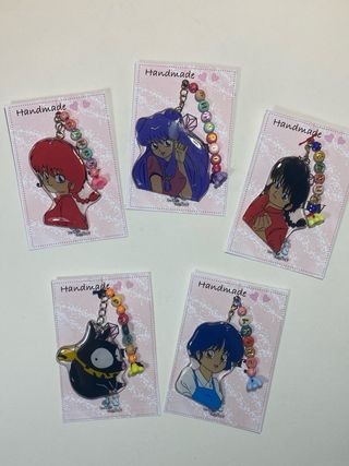 1 portachiavi in resina a scelta ranma1/2